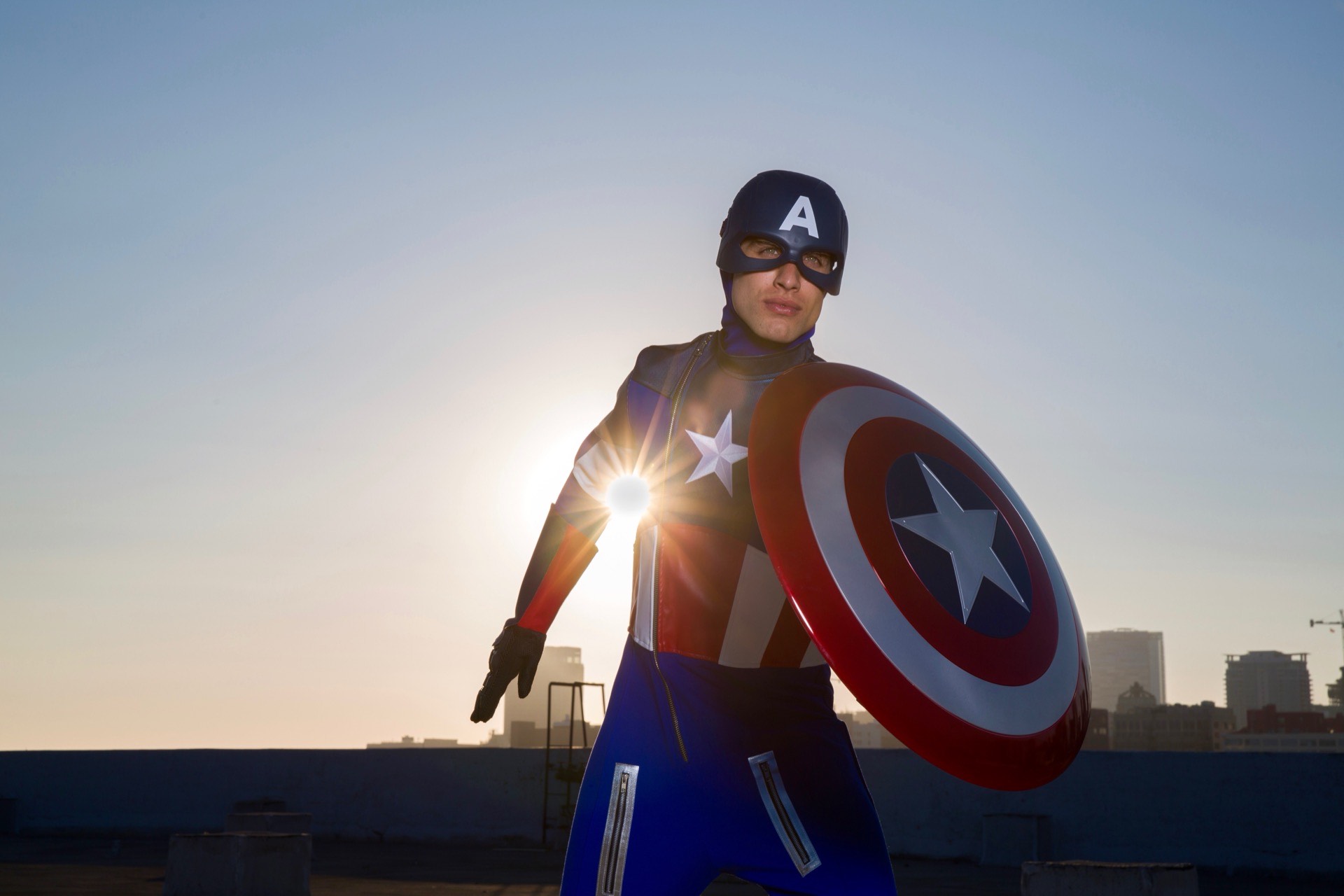 Captain America party character