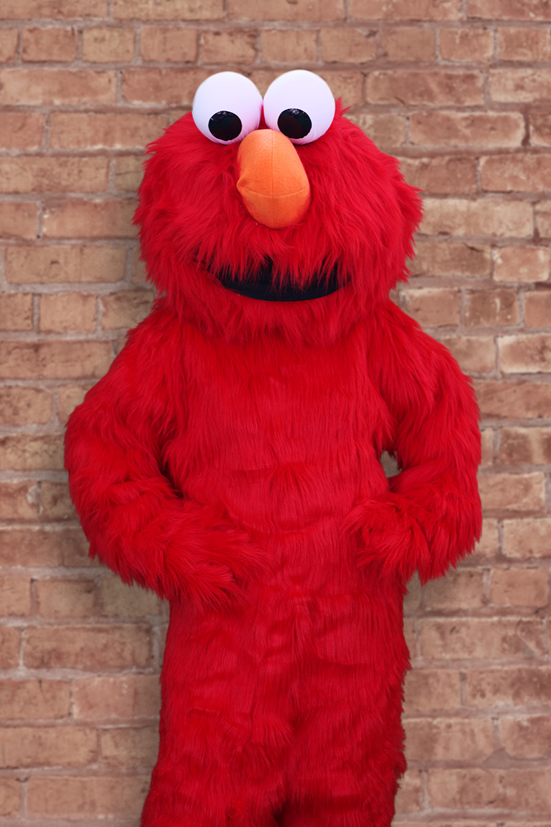 Elmo mascot character for birthday parties in Houston