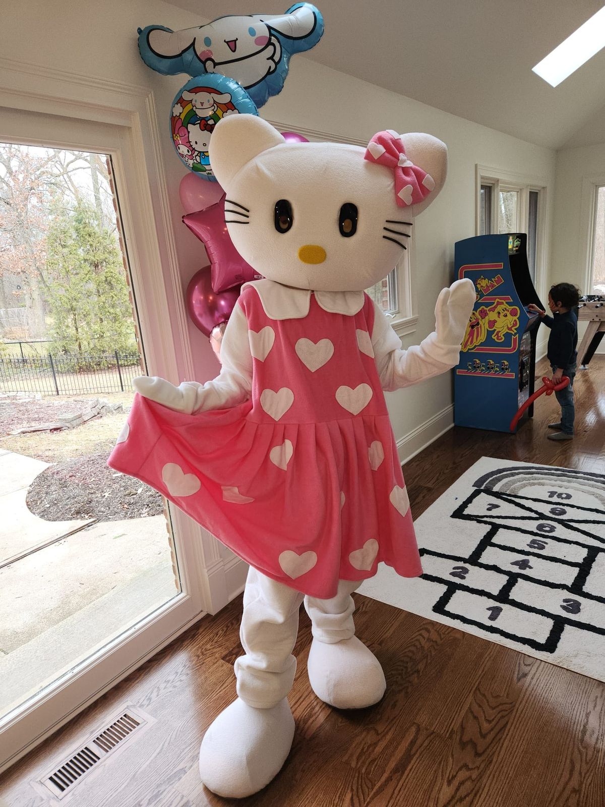 Hello Kitty mascot character for birthday parties in Houston