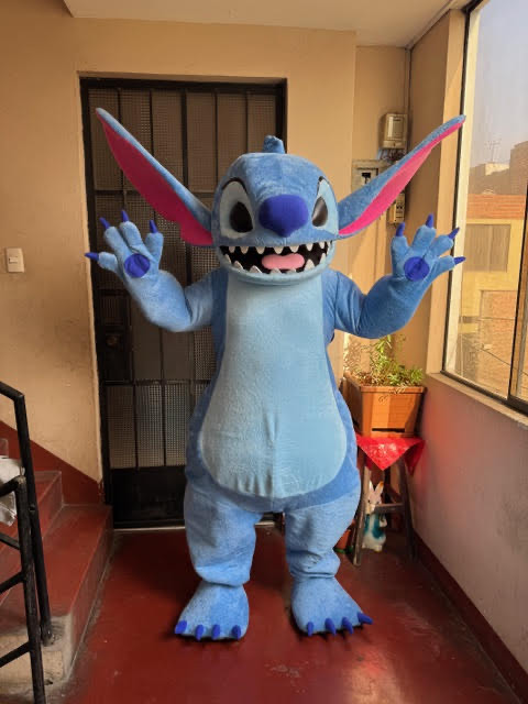 Stitch mascot character for birthday parties in Houston