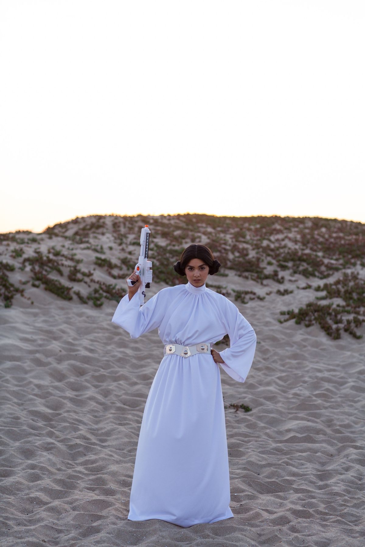 Princess Leia character at birthday party